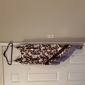 🔥Est. 1946 Colorful  Sleeveless Dress size xl asymmetrical hem